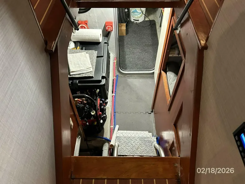 Slide: The Image of 43' Mainship engine room access - 5961186