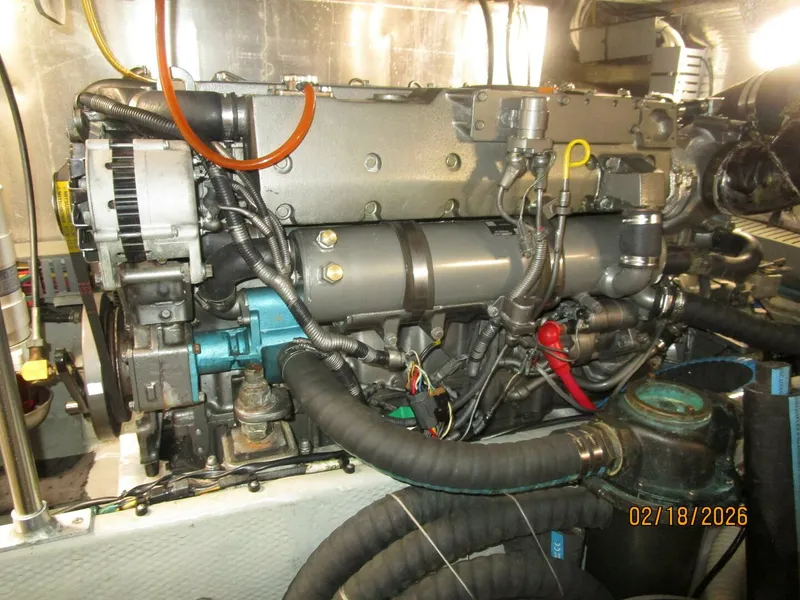 Slide: The Image of 43' Mainship starboard main engine - 5961286