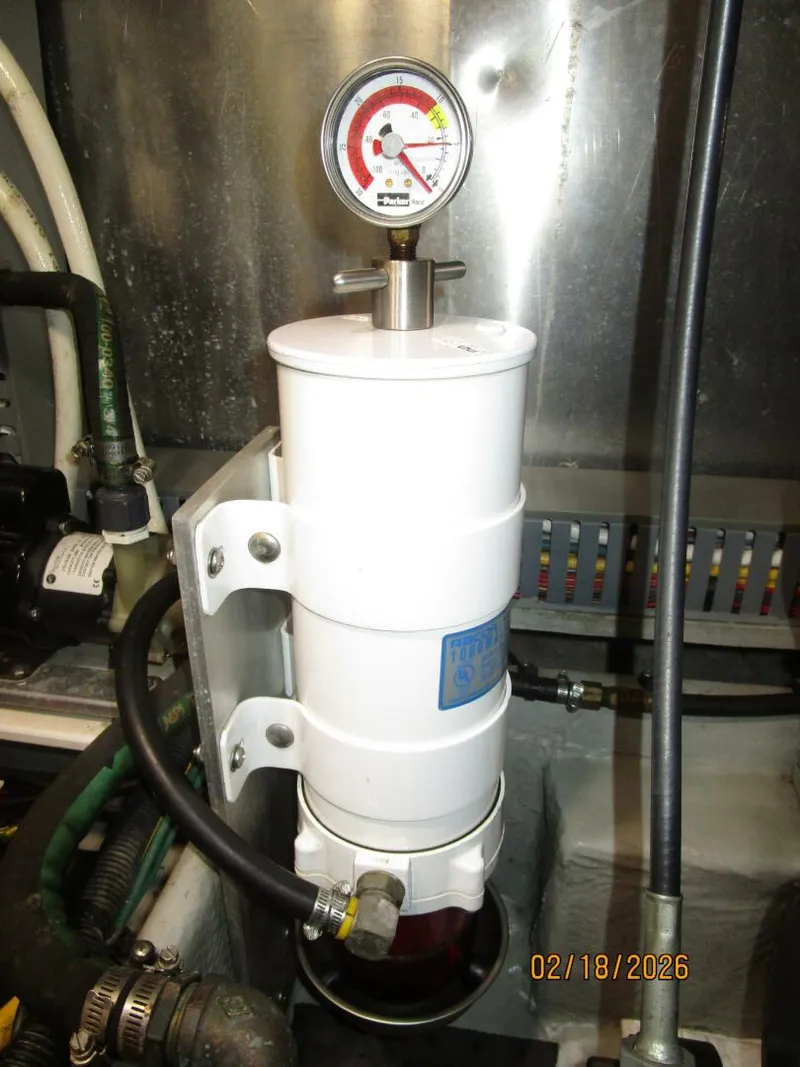 Slide: The Image of 43' Mainship starboard Racor fuel filter - 5961287