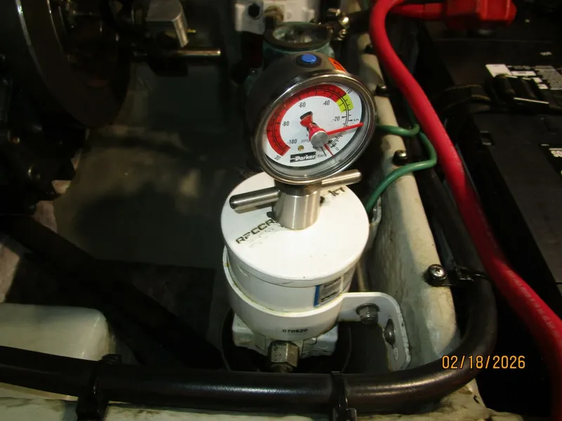 Slide: The Image of 43' Mainship generator Racor fuel filter - 5961206