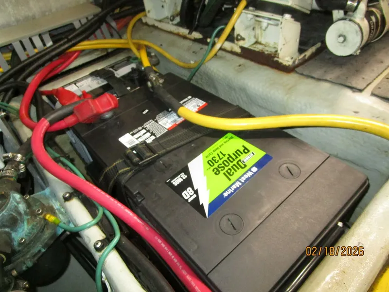 Slide: The Image of 43' Mainship port main engine start battery - 5961269