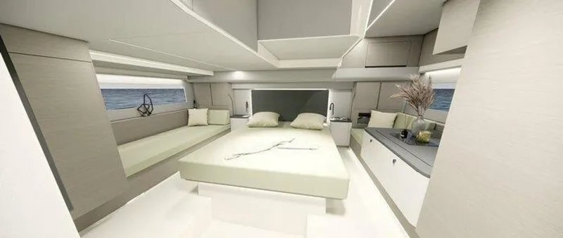 Slide: The Image of Nimbus 495 Flybridge Master Stateroom 2026 Nimbus 495 Flybridge - 5963863