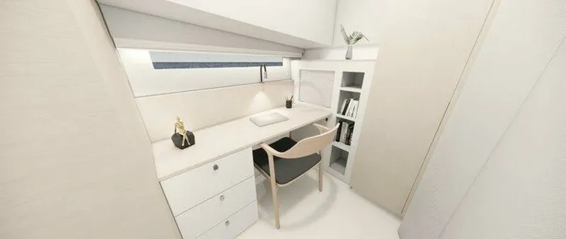 Slide: The Image of Nimbus 495 Flybridge Master Stateroom 2026 Nimbus 495 Flybridge - 7653228