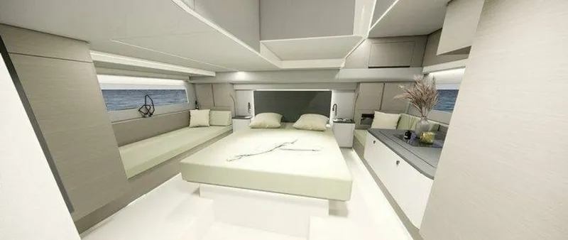 Slide: The Image of Nimbus 495 Flybridge Master Stateroom 2026 Nimbus 495 Flybridge - 7653227