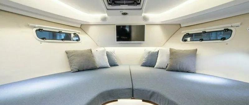 Slide: The Image of Nimbus 305 Coupe Cabin 2026 Nimbus 305 Coupe - 7647002