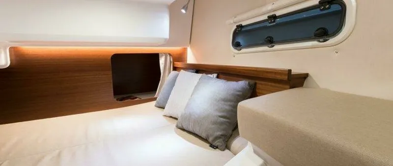 Slide: The Image of Nimbus 305 Coupe Cabin 2026 Nimbus 305 Coupe - 7647005