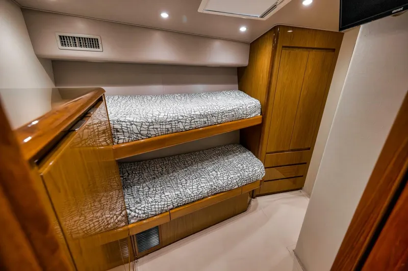 Slide: The Image of 2011 Viking 76 Enclosed Bridge- TEUSEAS- Starboard Stateroom - 5966535