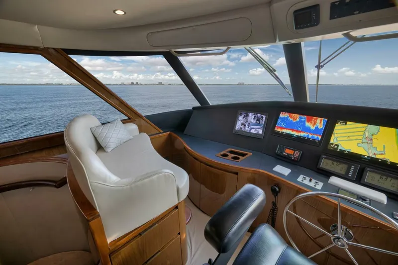 Slide: The Image of 2011 Viking 76 Enclosed Bridge- TEUSEAS- Helm - 5966602