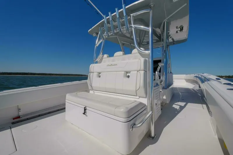 Slide: The Image of SeaHunter 38 Reel Escape- Cockpit Seating 2023 SeaHunter CTS Reel Escape - 7654196