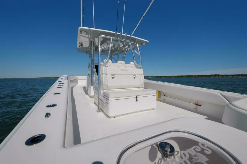 Slide: The Image of SeaHunter 38 Reel Escape- Bow Seating 2023 SeaHunter CTS Reel Escape - 7654199