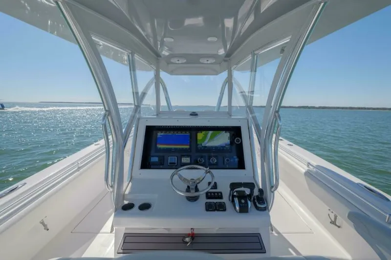 Slide: The Image of SeaHunter 38 Reel Escape- Helm 2023 SeaHunter CTS Reel Escape - 7654189