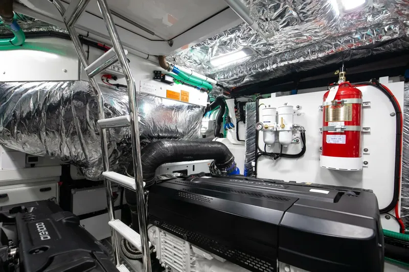 Slide: The Image of Princess V55 - Mermoo Too - Engine Room 2025 Princess V55 - Mermoo Too - 5968100