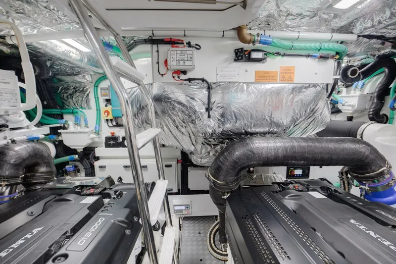 Slide: The Image of Princess V55 - Mermoo Too - Engine Room 2025 Princess V55 - Mermoo Too - 5968101