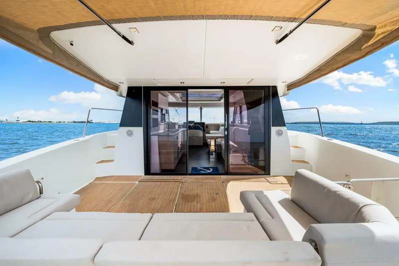 Slide: The Image of 2021 Fountaine Pajot MY4.S - Aft Deck  - 5995659