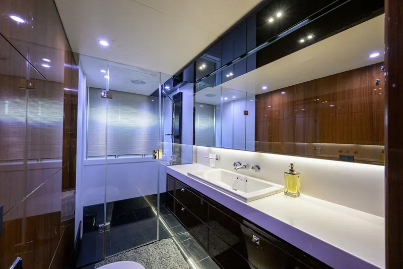 Slide: The Image of Princess 72 Joint Credit II - Interior Stateroom Head 2013 Princess 72 V72 Express Joint Credit II - 5968589