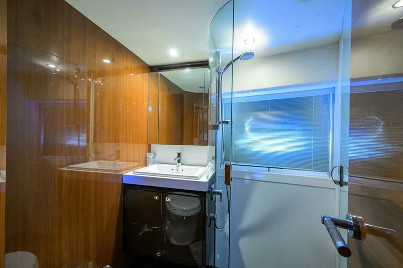 Slide: The Image of Princess 72 Policy Limits  - Interior Stateroom Head 2013 Princess 72 V72 Express Policy Limits - 7648556