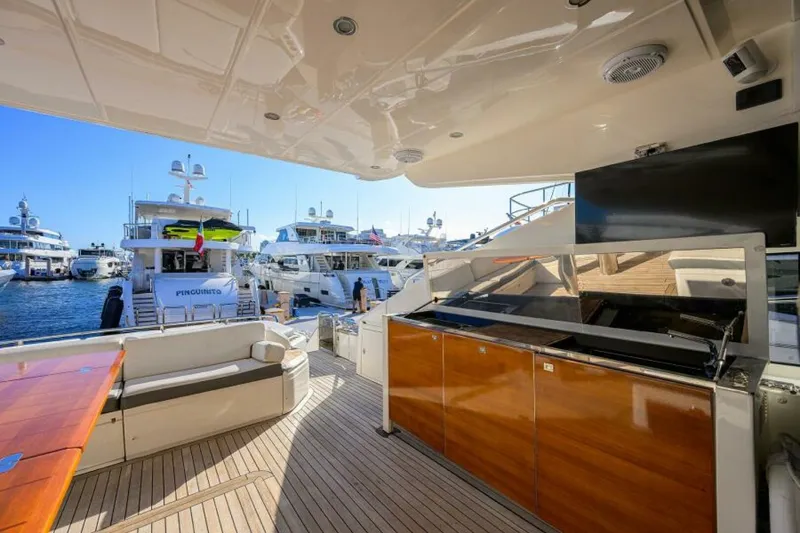 Slide: The Image of Princess 72 Joint Credit II - Exterior Aft Deck 2013 Princess 72 V72 Express Joint Credit II - 7380336