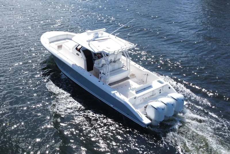 Slide: The Image of Pursuit 38 - PERSEVERANCE - Port Aft Profile 2019 Pursuit 38' S368 - PERSEVERANCE - 5969023
