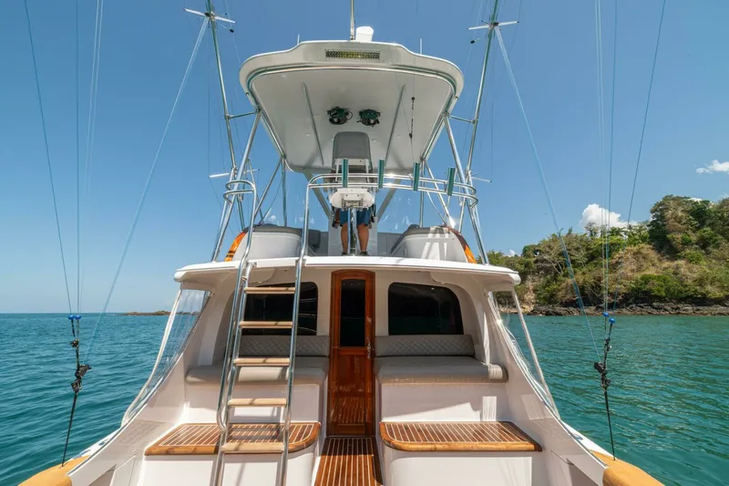 Slide: The Image of 1991 Gamefisherman 40 Convertible "Sabe Nada" - Cockpit - 6097443