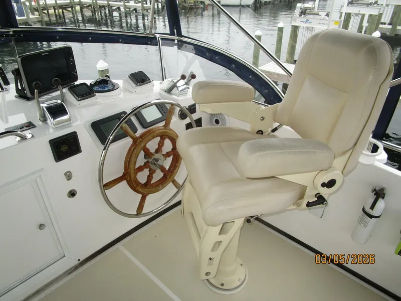 Slide: The Image of 42' Grand Banks flybridge helm1 - 5973552