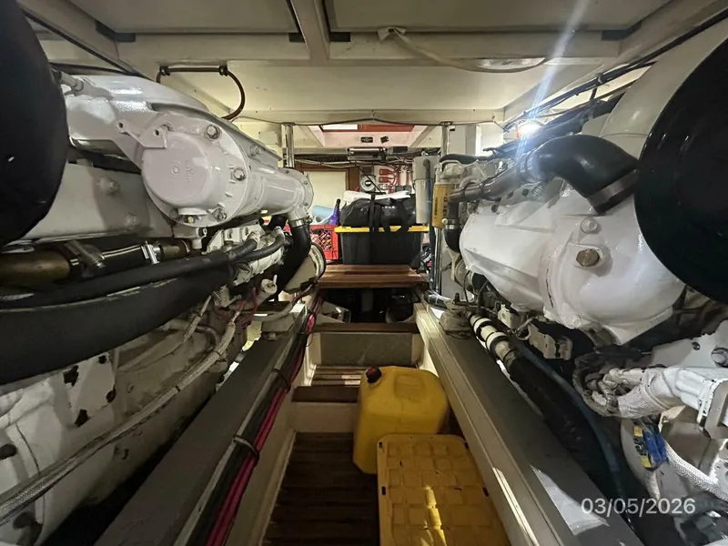 Slide: The Image of 42' Grand Banks engine room forward - 5973547