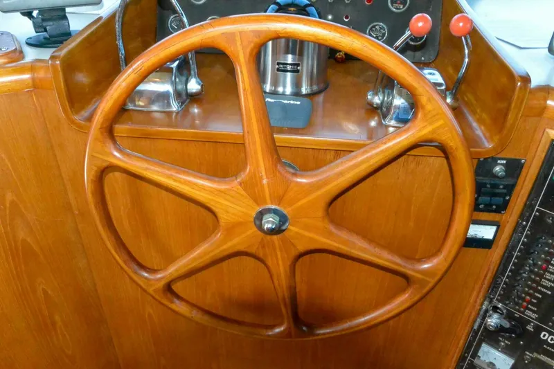 Slide: The Image of Pilothouse helm wheel  - 5983483