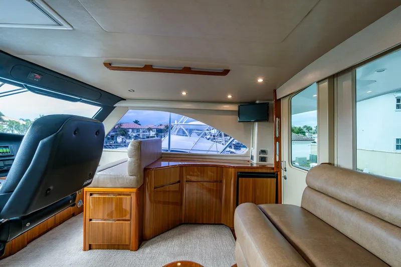 Slide: The Image of Viking 60 Bottom Line - Interior Enclosed Flybridge 2012 Viking 60 Convertible Bottom Line - 5980259