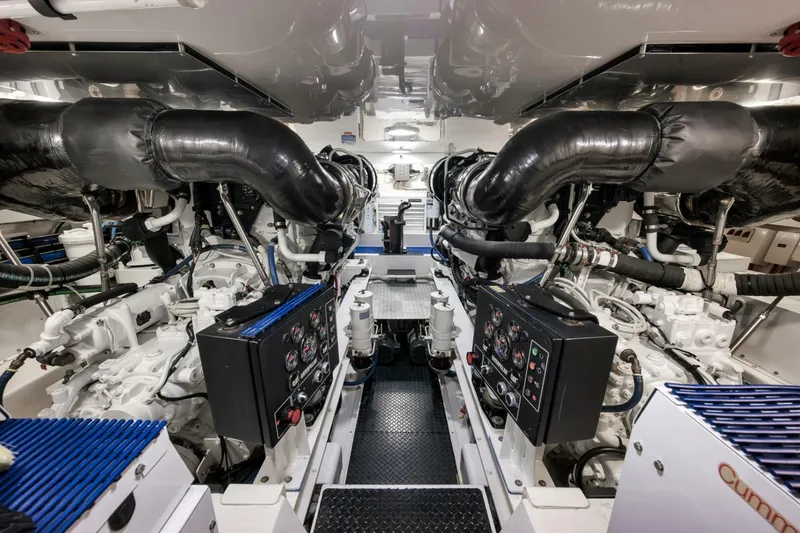 Slide: The Image of Viking 60 Bottom Line - Engine Room 2012 Viking 60 Convertible Bottom Line - 5980264