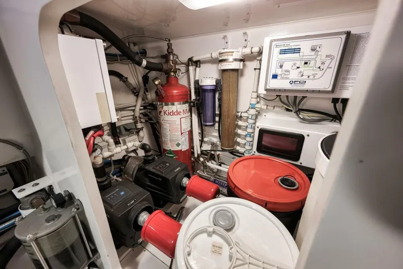 Slide: The Image of Viking 60 Bottom Line - Engine Room 2012 Viking 60 Convertible Bottom Line - 5980269