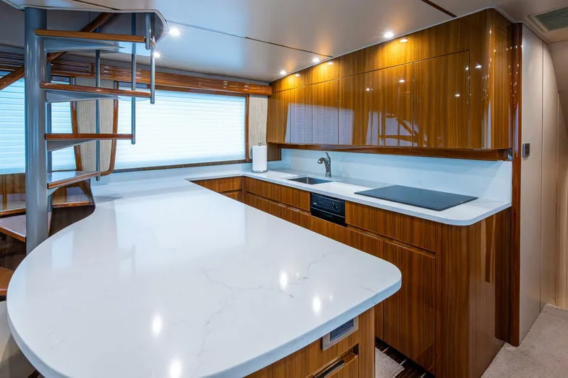 Slide: The Image of Viking 60 Bottom Line - Interior Galley 2012 Viking 60 Convertible Bottom Line - 5980191