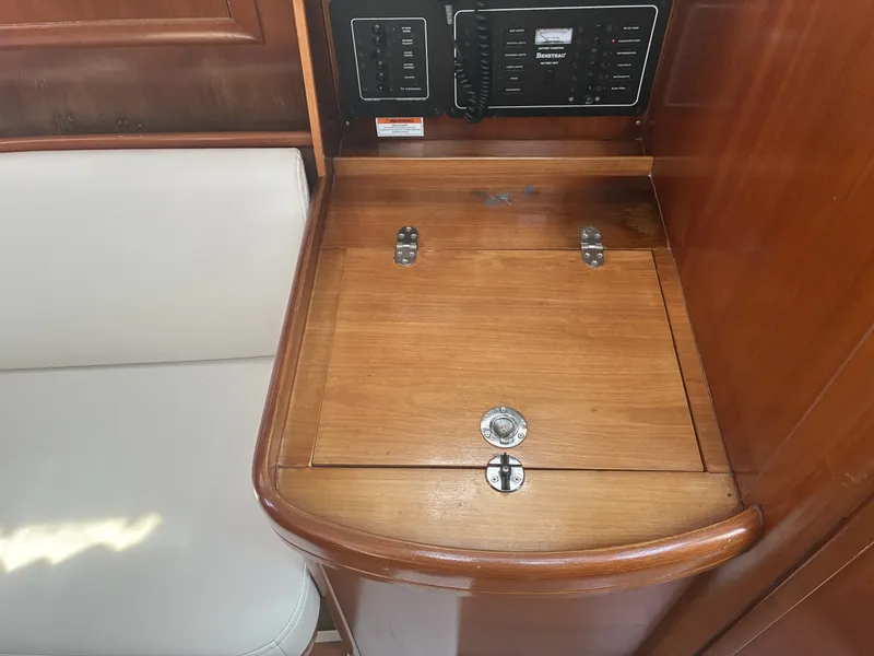 Slide: The Image of 2003 Beneteau Oceanis 311 - Nav Station Nav station and top loading refrigerator - 5999395