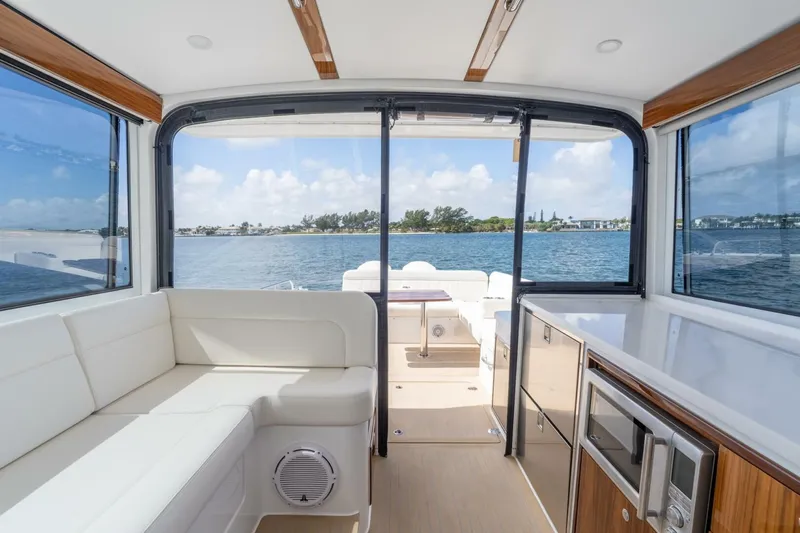 Slide: The Image of MJM 47X 47-003 - Outdoor Galley and seating 2026 MJM 47X - 5982024