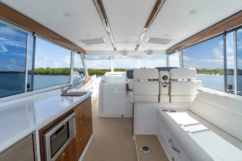 Slide: The Image of MJM 47X 47-003 - Outdoor galley and seating 2026 MJM 47X - 7010867