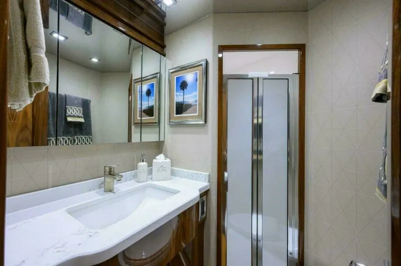 Slide: The Image of Viking 72 Knot Again - Forward Head 2020 Viking 72 Convertible KNOT AGAIN - 7674740