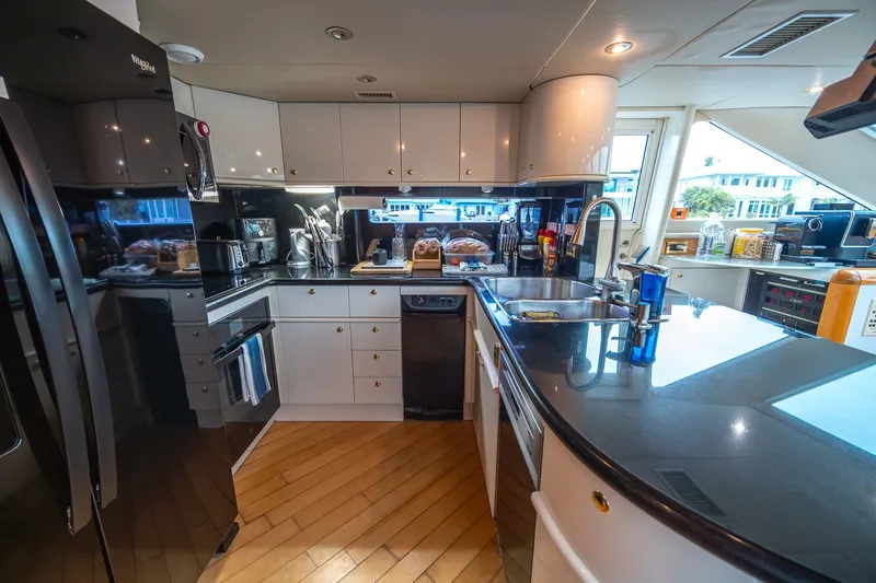 Slide: The Image of Lazzara 76 - Dare to Dream - Galley 2000 / 2014 76’ Lazzara Skybridge - Dare to Dream - 5999479