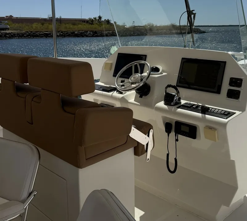 Slide: The Image of Helm Seat and Helm 2018 54' Overblue Power Catamaran For Sale - 6002974
