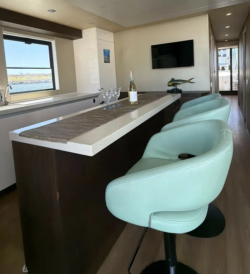 Slide: The Image of Salon Bar 2018 54' Overblue Power Catamaran For Sale - 6002983