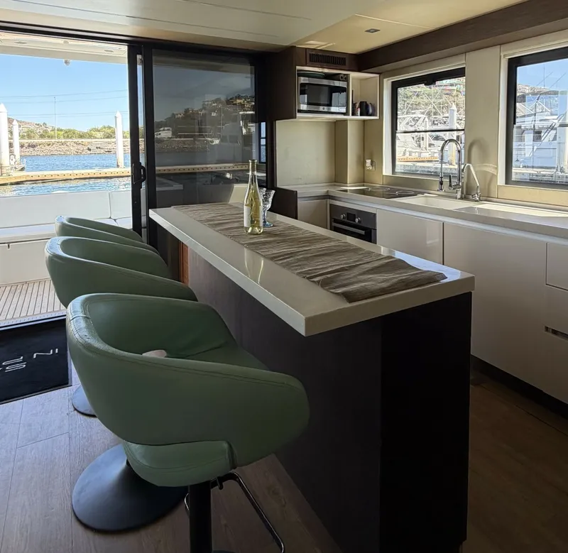 Slide: The Image of Port Side Bar 2018 54' Overblue Power Catamaran For Sale - 6002986