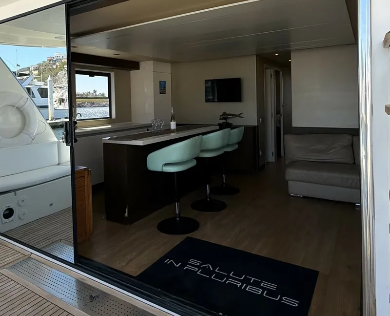 Slide: The Image of Cockpit View in Salon 2018 54' Overblue Power Catamaran For Sale - 6002993