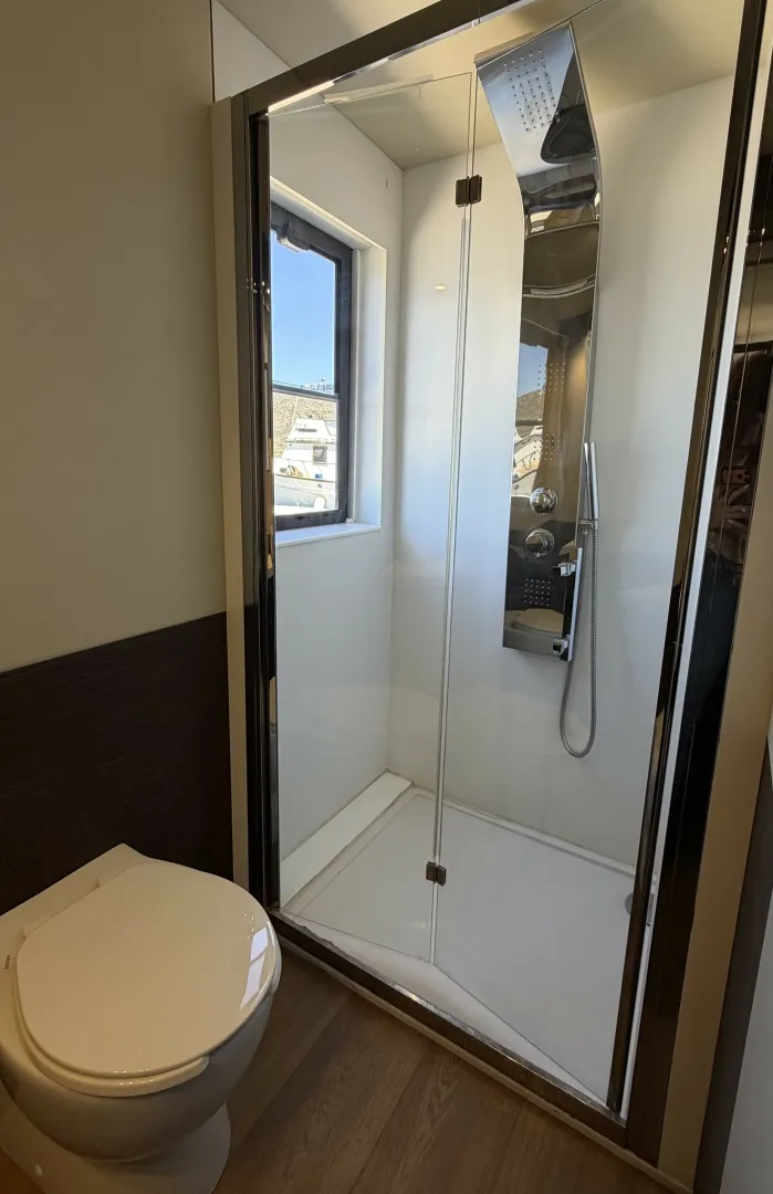 Slide: The Image of Guest Head 2 2018 54' Overblue Power Catamaran For Sale - 6003002