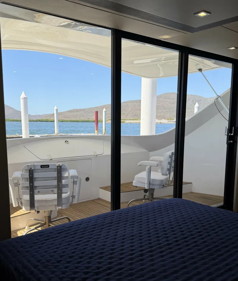 Slide: The Image of Private Owner's Terrace 2018 54' Overblue Power Catamaran For Sale - 6003011