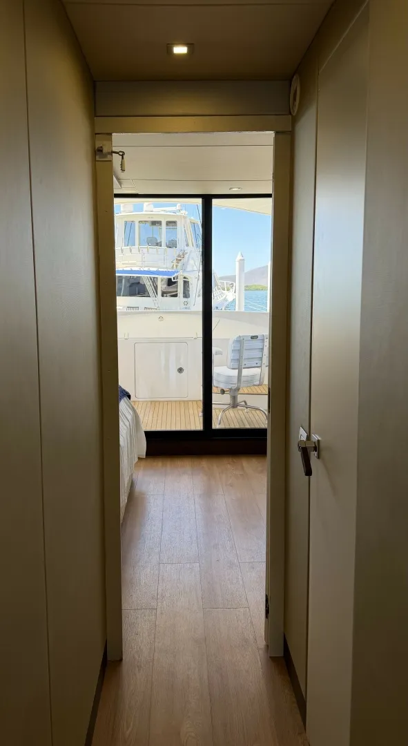 Slide: The Image of Walkway to Master 2018 54' Overblue Power Catamaran For Sale - 6003009