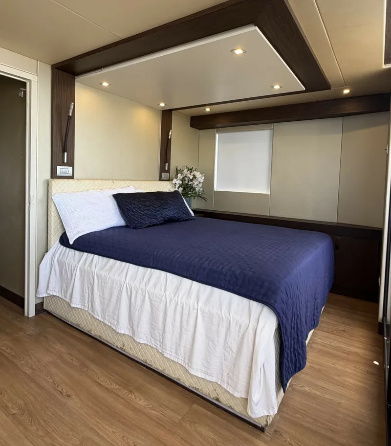 Slide: The Image of Master King Bed 2018 54' Overblue Power Catamaran For Sale - 6003012