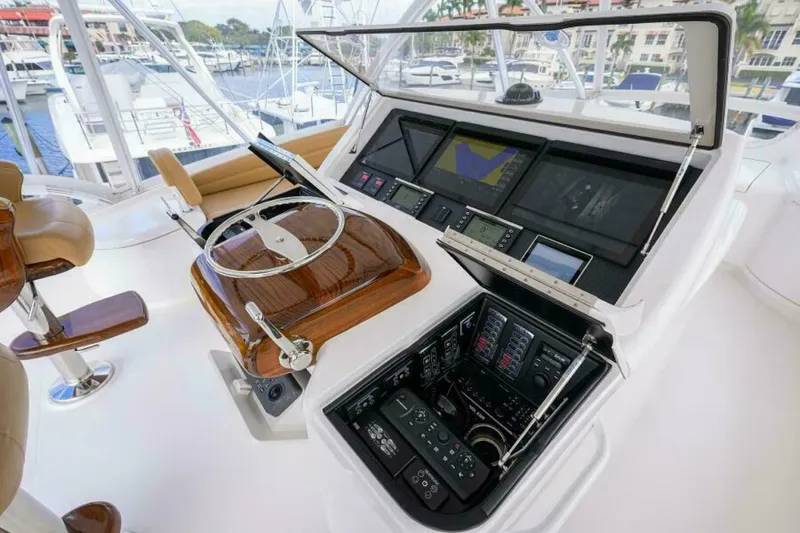 Slide: The Image of Viking 72 TAMI ANN - Helm Station 2021 Viking 72 Convertible TAMI ANN - 6005325