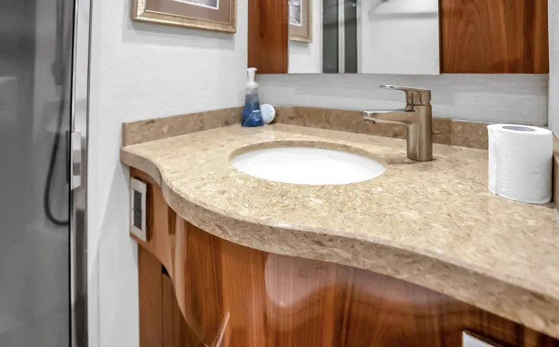 Slide: The Image of 2021 Viking 48 Convertible- MISS TAMMY- Master Stateroom Head - 6011233