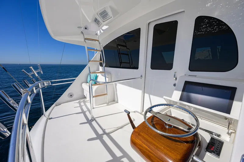 Slide: The Image of Viking 80 MERCEDES - Enclosed Flybridge Aft Deck 2023 Viking 80 Convertible MERCEDES - 6008712