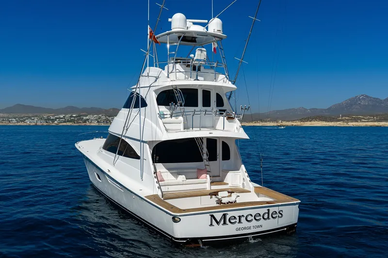 Slide: The Image of Viking 80 MERCEDES - Port Aft Profile  2023 Viking 80 Convertible MERCEDES - 6008727