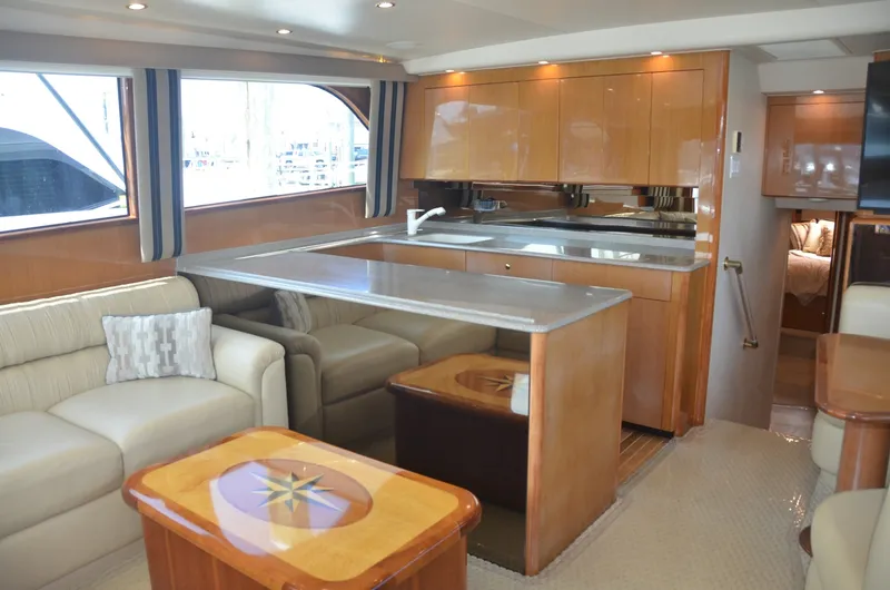 Slide: The Image of Viking 52 LET IT RAIN - Salon/Galley 2003 Viking 52 
LET IT RAIN - 6009176