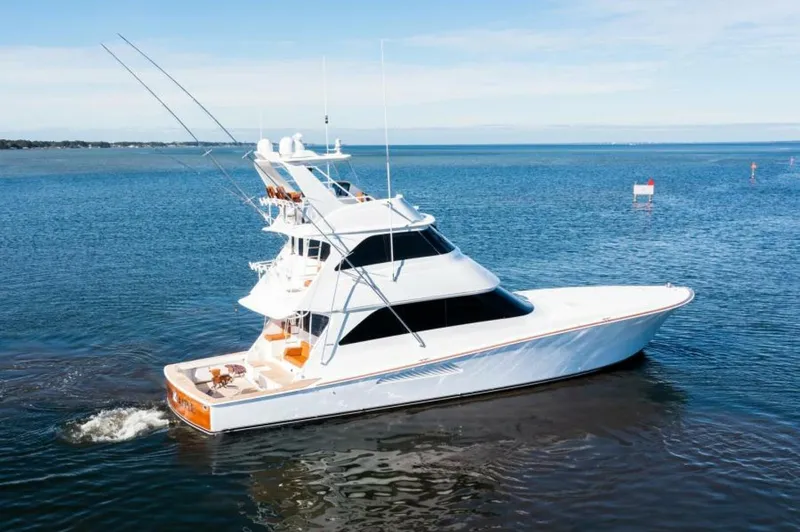 Slide: The Image of 2008 Viking 68 Skyridge LIQUID APPLE Starboard Profile - 6009779