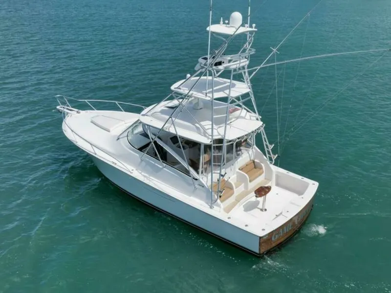 Slide: The Image of Viking 42 GAMECHANGER - Port Aft Aerial Profile 2015 Viking 42 Open GAMECHANGER - 7655093